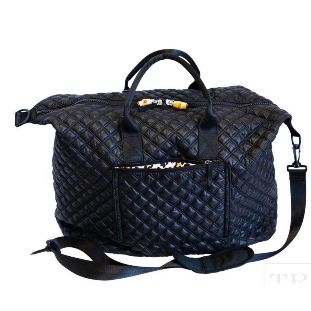 NEW TRVL DESIGN women's overpacker duffel bag in black
